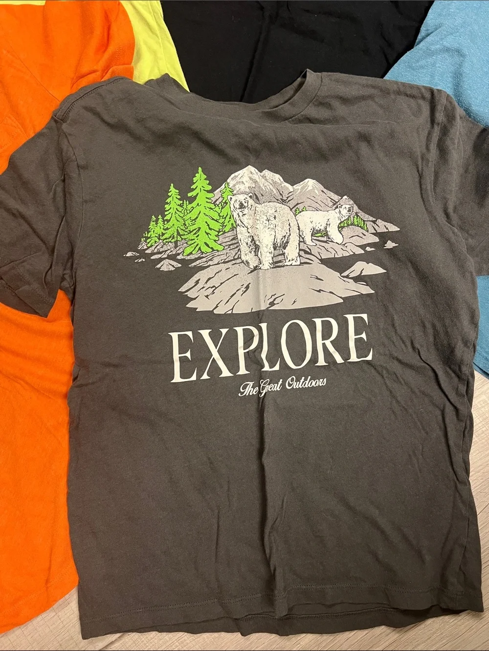 Lot of 5 Graphic Kids T-Shirt - Black sz 14/Large